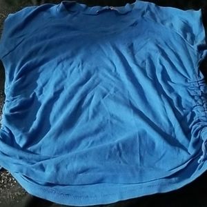 Plus Size side Scrunchie thick tee